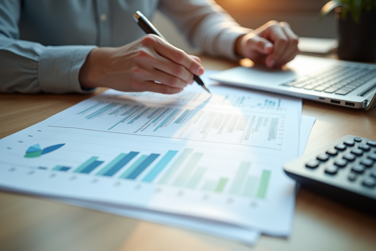 Mains prenant des notes sur documents actuariat